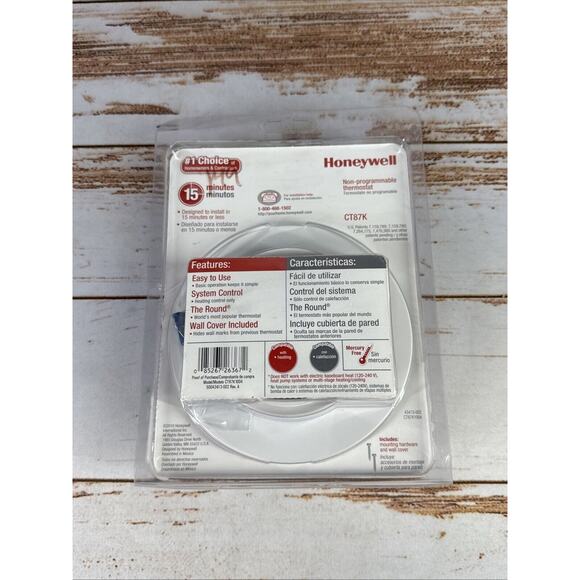 NEW Honeywell The Round Heat Only Non-Programmable Thermostat CT87K OEM SEALED - Picture 2 of 2